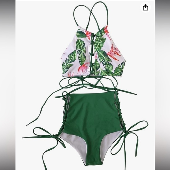BIN#4 - GIRLANDSEA Women’s Large 2-Piece Swimsuit L - Picture 5 of 7